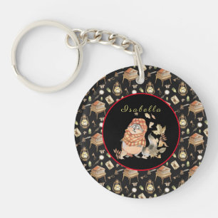 Personnaliser Automne Raccoon Texte et couleur