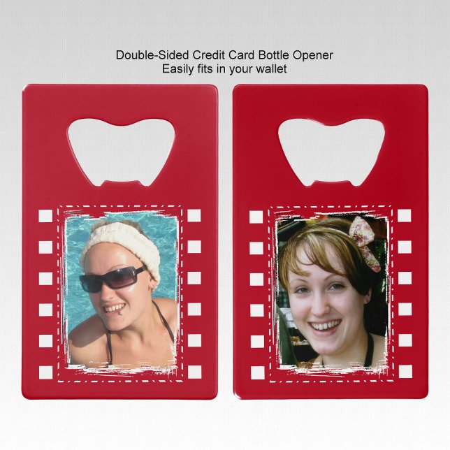 Personnaliser avec 2 photos rouge et blanc (Créateur téléchargé)