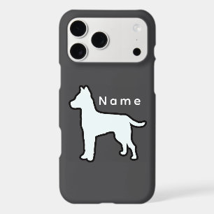 Personnaliser avec un nom Chien blanc Gris