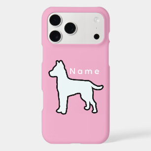 Personnaliser avec un nom Chien Blanc Rose