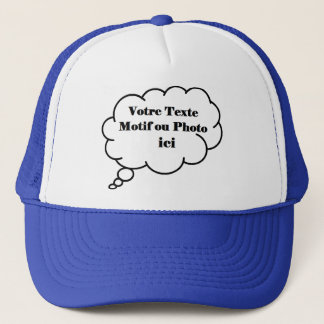 Personnaliser avec votre photo ou texte trucker hat