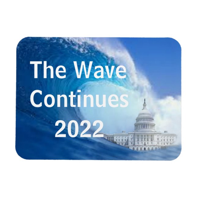 Personnaliser Blue Wave Election 2022 Magnet (Horizontal)