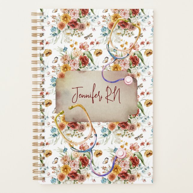 Personnaliser Boho Floral Nurse Graduation Cadeau (Devant)