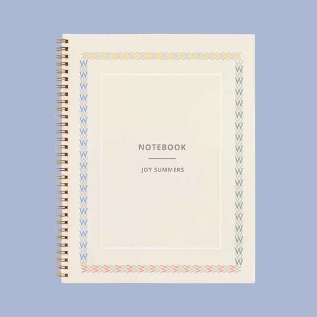 Personnaliser Chic Beige Sand Carnet Planner (Créateur téléchargé)