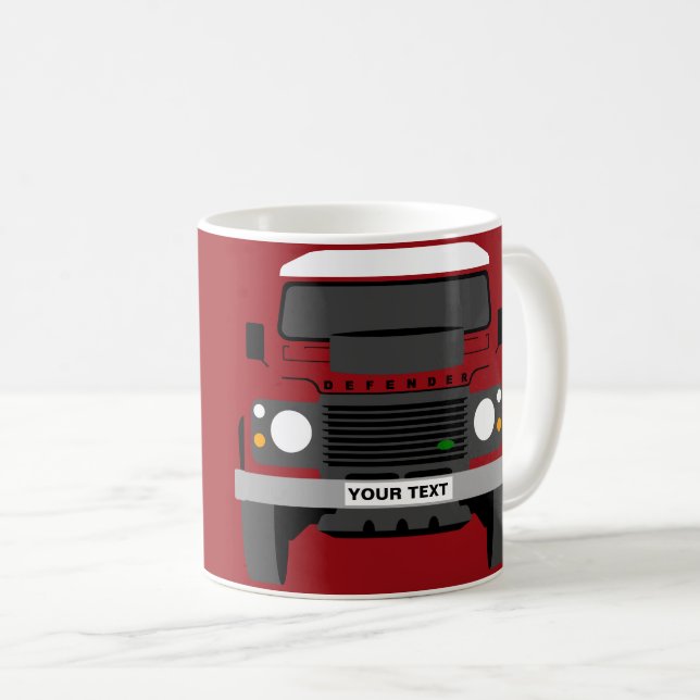 Personnaliser Classic Land Rover tasse (Devant droit)