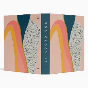 Personnaliser College Classeur Art Abstrait Modern
