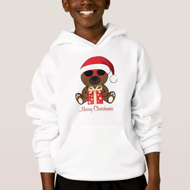 Personnaliser Cool Père Noël Ours cadeau de Noël r (Devant)