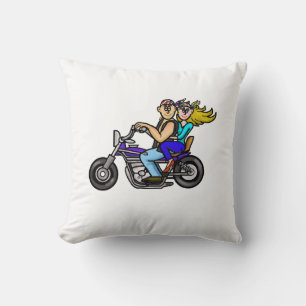 Personnaliser de coussin de couples de moto il !
