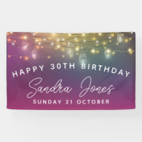 Personnaliser de la bannière de l'anniversaire de 