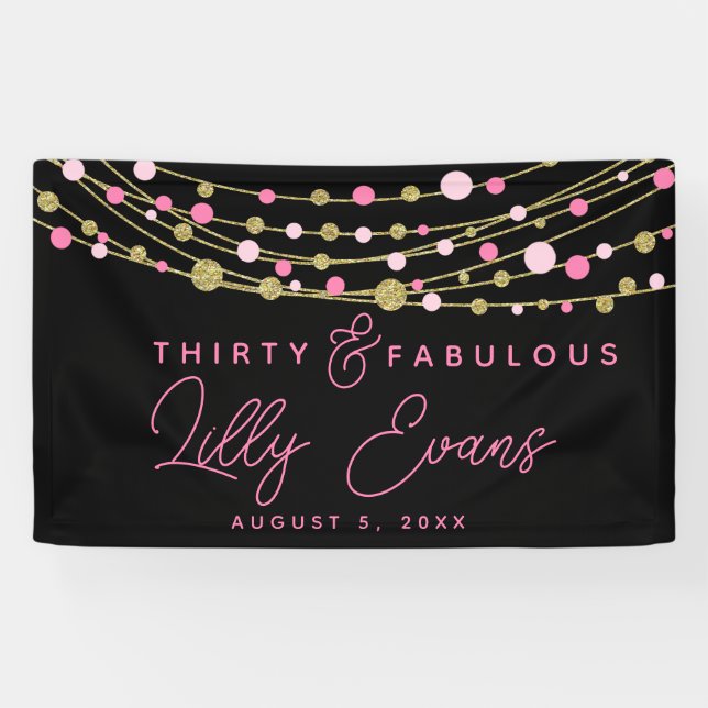 Personnaliser de la bannière de l'anniversaire de  (Horizontal)