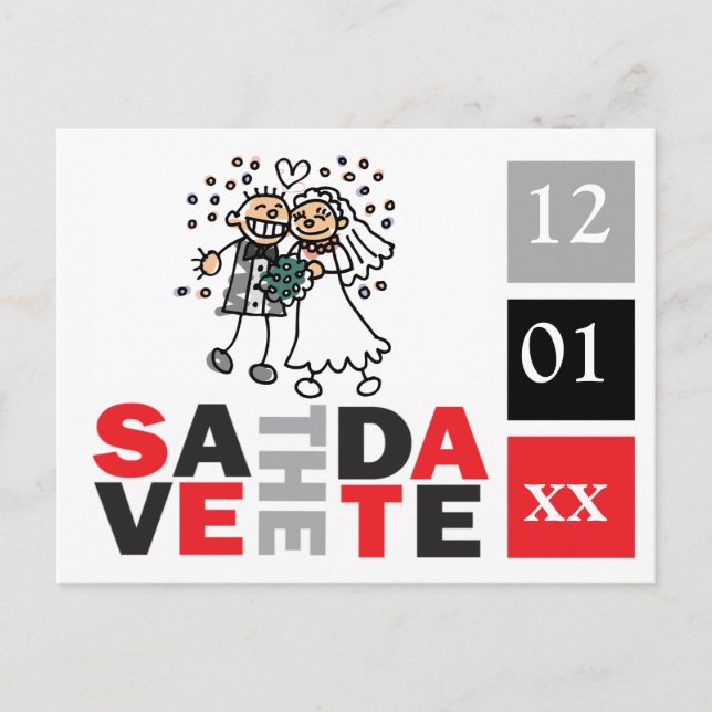 Personnaliser Enregistrer La Carte Date Joyeux Jou (Devant)