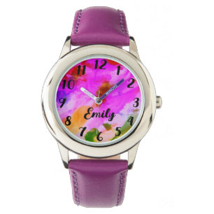 Personnaliser Filles colorées Montre électronique