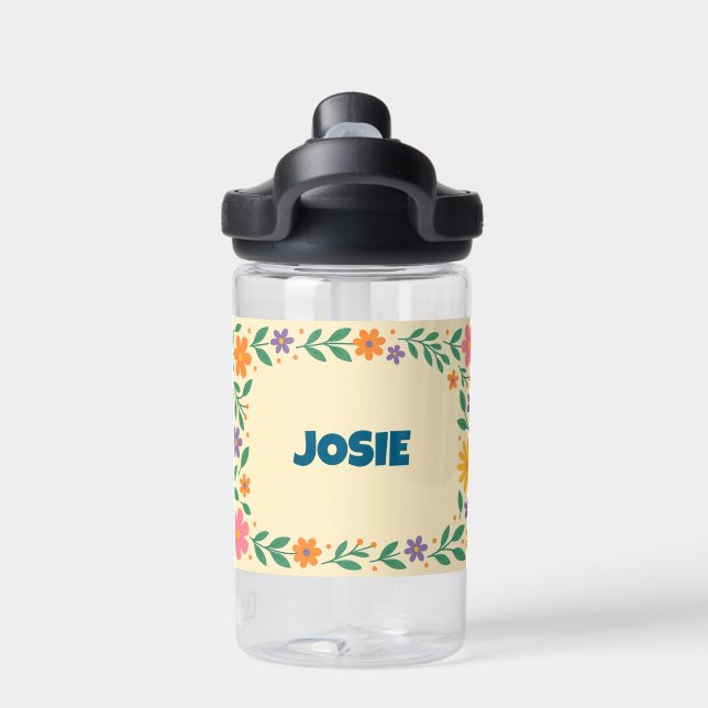 Personnaliser Floral BLOOM Design Bouteille d'eau (Salle de sport)