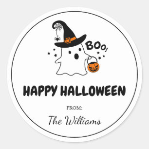 Personnaliser Happy Halloween étiquette