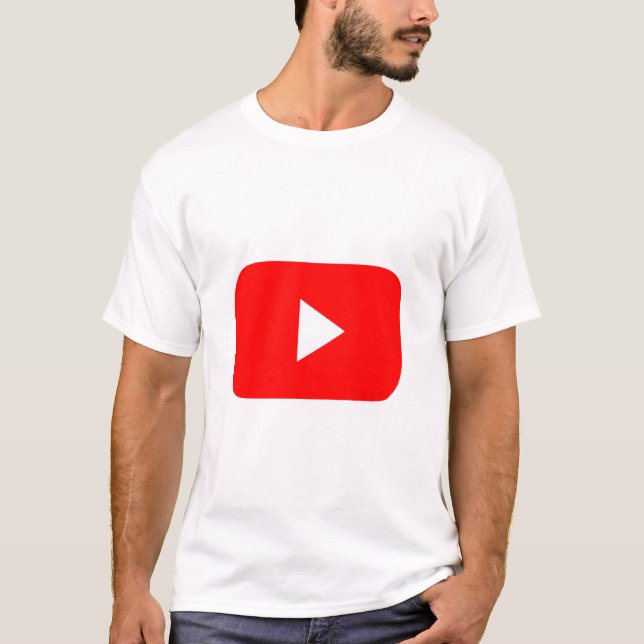 Personnaliser Homme T-Shirt Basic You tube Icon (Devant)