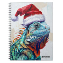 PERSONNALISER : Iguana de Noël | Journal carnet