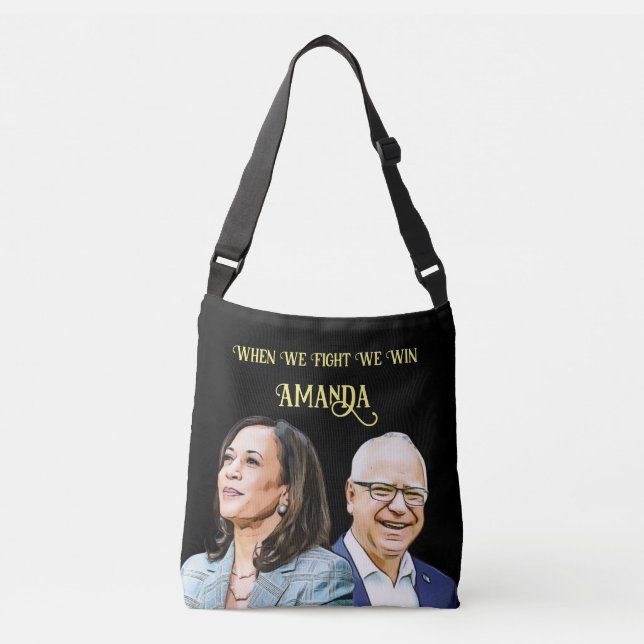Personnaliser Kamala Harris Tim Walz Sac fourre-to (Devant)