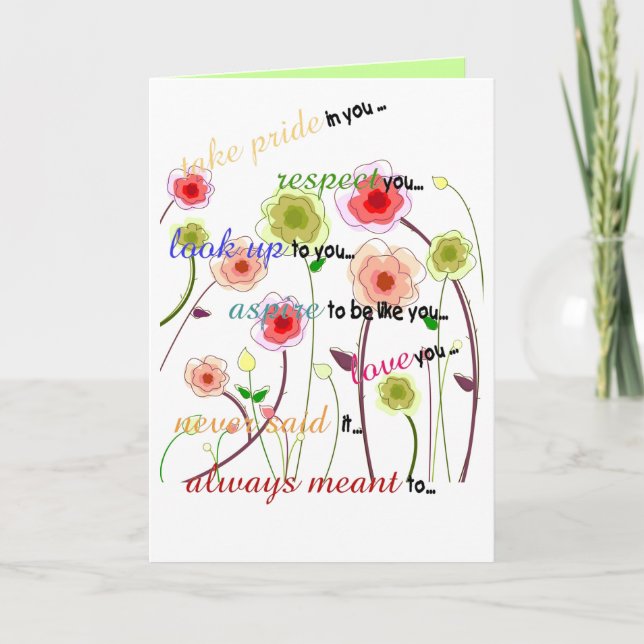 Personnaliser la carte d'anniversaire de papa / gr (Devant)