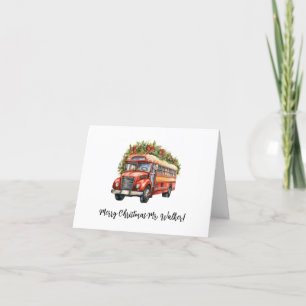 Personnaliser la carte de Noël pour les conducteur
