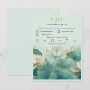 Personnaliser la carte de réponse Lotus flower