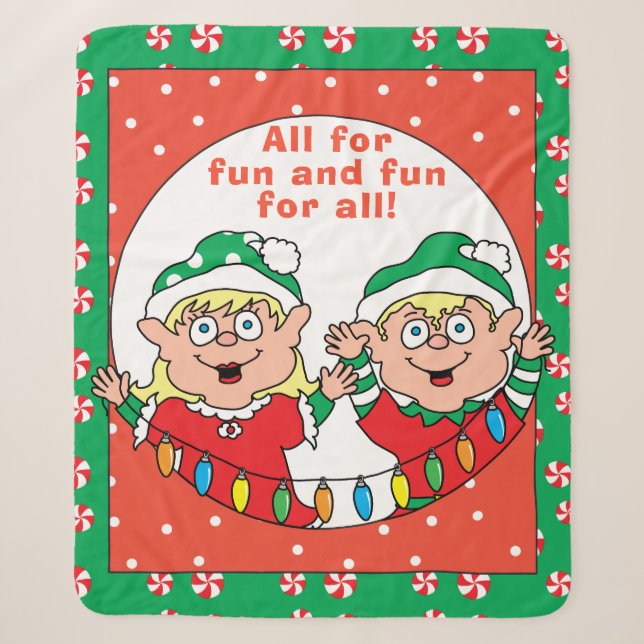 Personnaliser la couverture "Elfes de Noël"/Moyen (Devant)