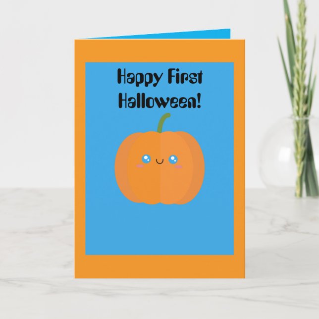 PERSONNALISER LA PREMIÈRE CARTE HALLOWEEN DE BÉBÉ (Devant)