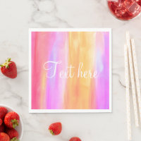 Personnaliser la serviette en papier multicolore