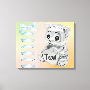 Personnaliser la toile enveloppée de mur pour bébé