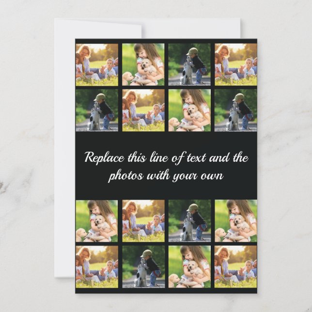 Personnaliser le collage photo et le carte de reme (Devant)