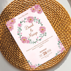 Personnaliser le faire-part de mariage floral