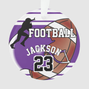 Personnaliser le football en violet et blanc
