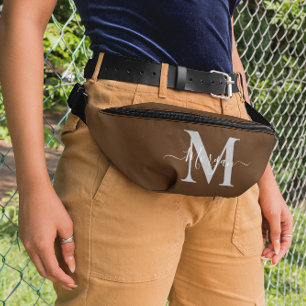 Personnaliser le nom initial du monogramme Brown