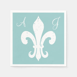 Personnaliser les serviettes en papier fleur de li