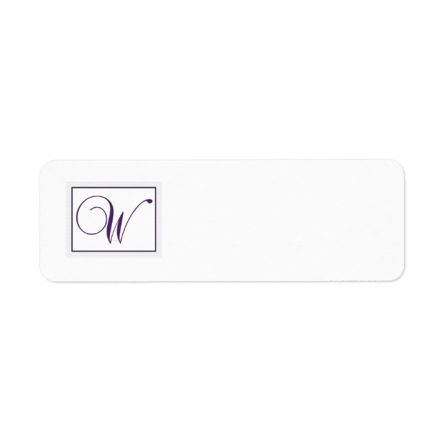 Personnaliser l'étiquette d'adresse de retour Mono (Devant)