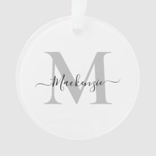 Personnaliser Monogramme Nom initial Acrylique