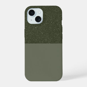 Personnaliser Moss Green Noise iPhone 15 Coque