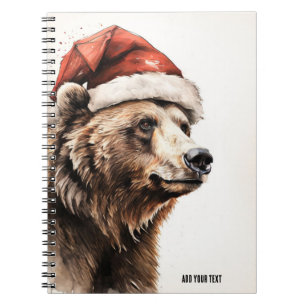 PERSONNALISER : Ours de Noël   Carnet