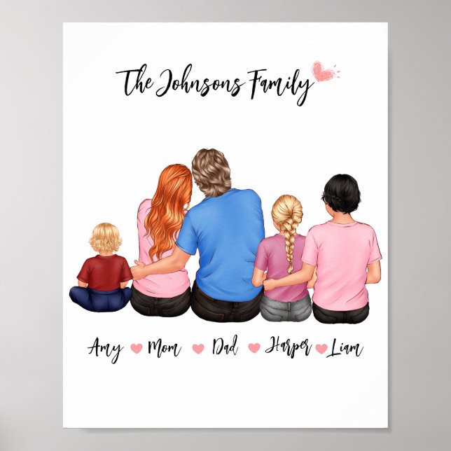 Personnaliser Personnaliser Poster Portrait de Fam (Devant)