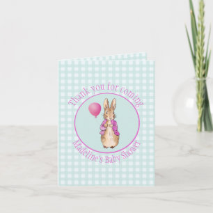 Personnaliser Pierre le lapin Baby shower Merci de