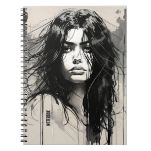 PERSONNALISER : Portrait d'encre Journal carnet
