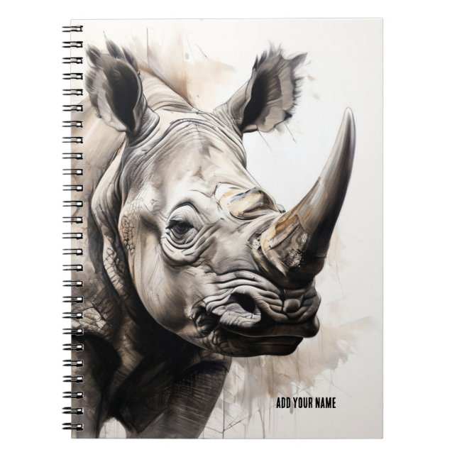 PERSONNALISER : Rhino | Journal carnet (Devant)