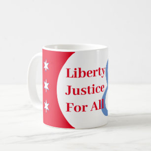 Personnaliser Rouge Blanc Bleu Liberté Café Mug
