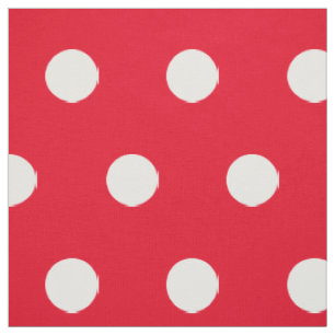 Personnaliser rouge et blanche du tissu de motif