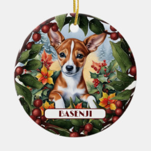 Personnaliser ton ornement de Noël Basenji