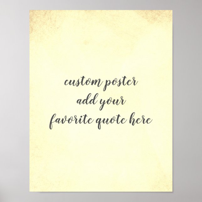 personnaliser un poster personnalisé ajouter votre (Devant)