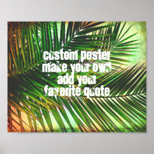 personnaliser un poster tropical personnalisé ajou