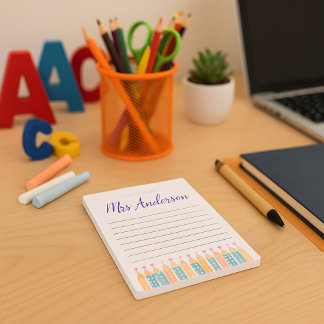Personnaliser Une Note Du Bloc-Notes De L'Enseigna