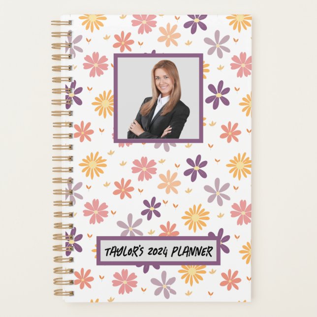 personnaliser utile Cute Floral hebdomadaire mensu (Devant)