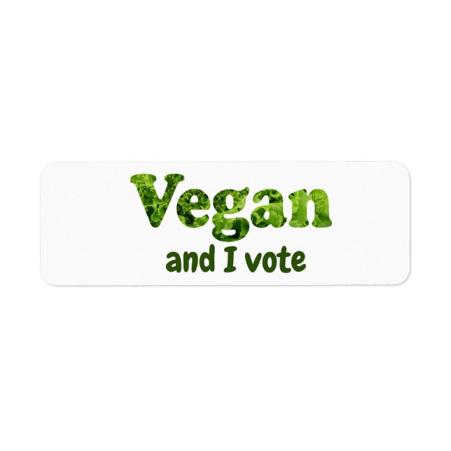 Personnaliser Vegan Activist Voter (Devant)