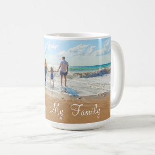 Personnaliser votre famille Photo Mug café avec te